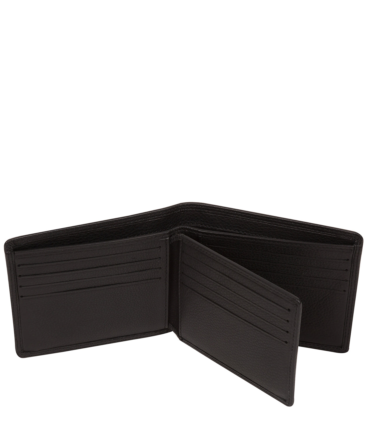 'Richard' Black Leather Bi-Fold Wallet