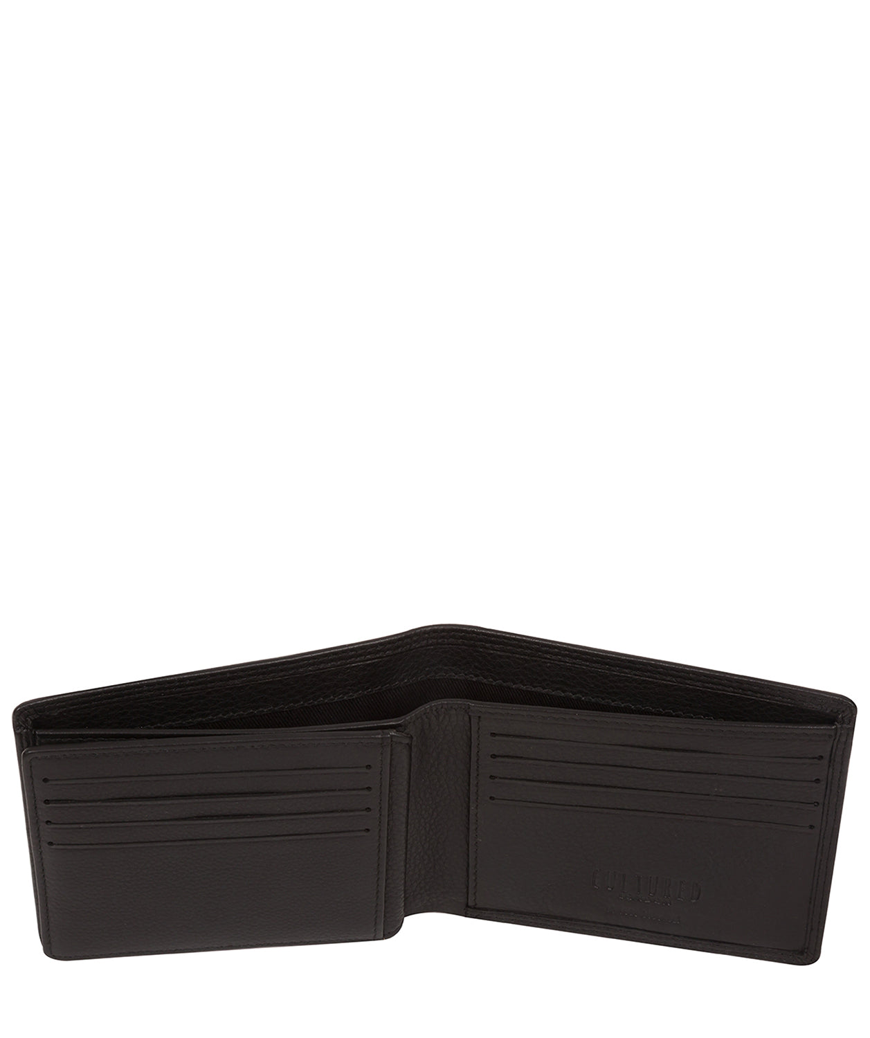 'Richard' Black Leather Bi-Fold Wallet