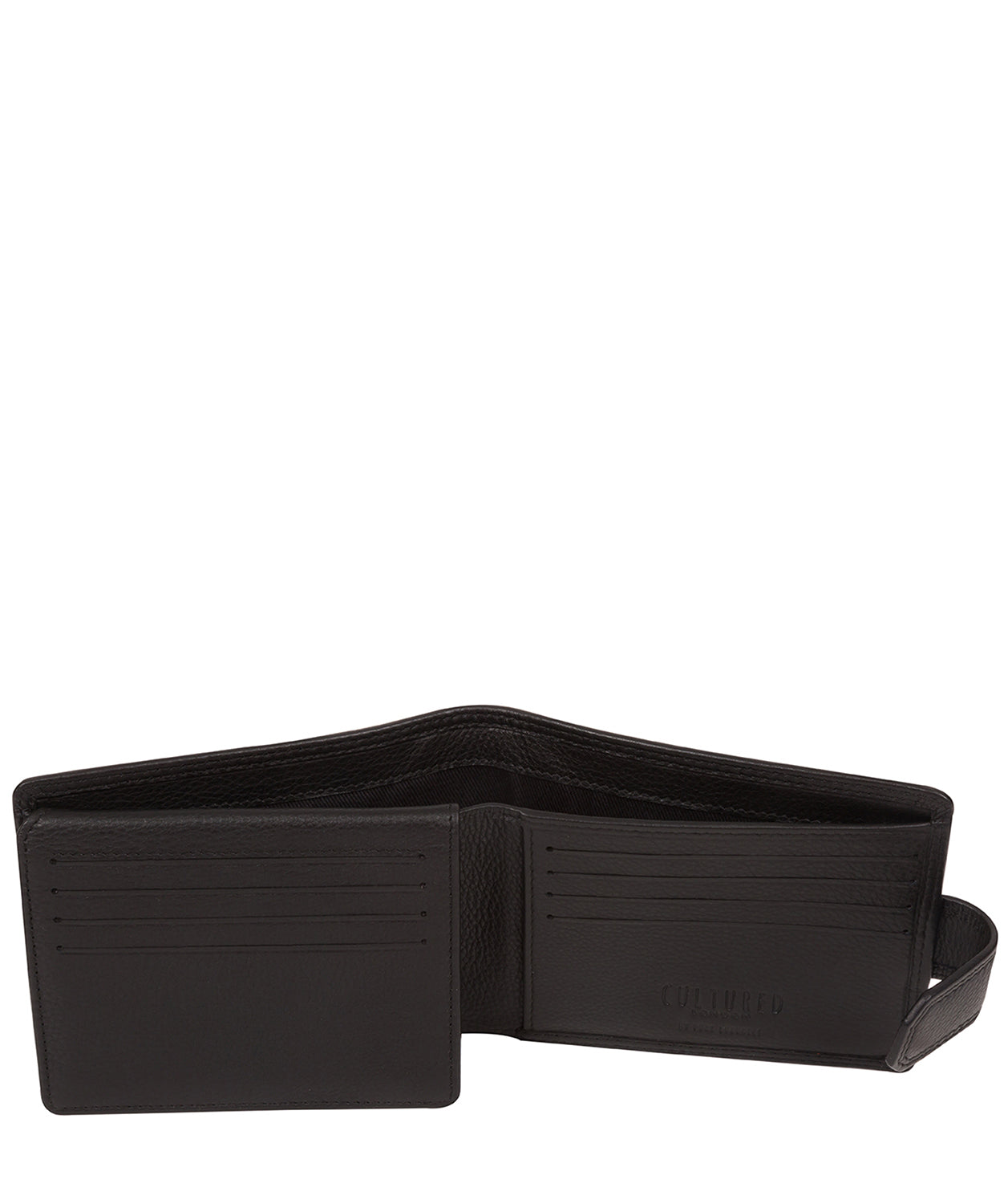 'Scott' Black Leather Bi-Fold Wallet