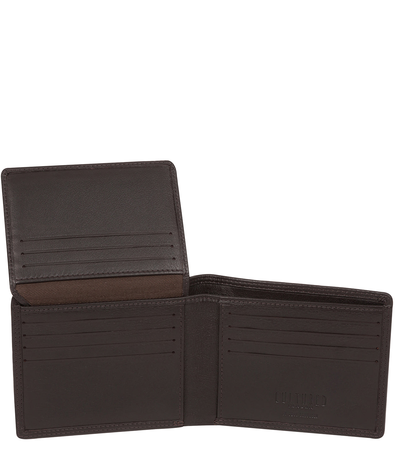 'Matt' Brown Leather Bi-Fold Wallet