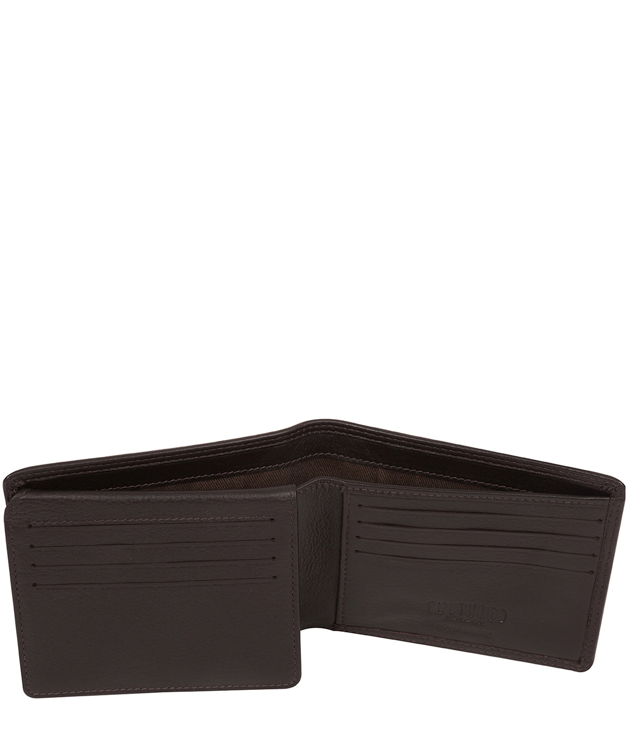 'Matt' Brown Leather Bi-Fold Wallet