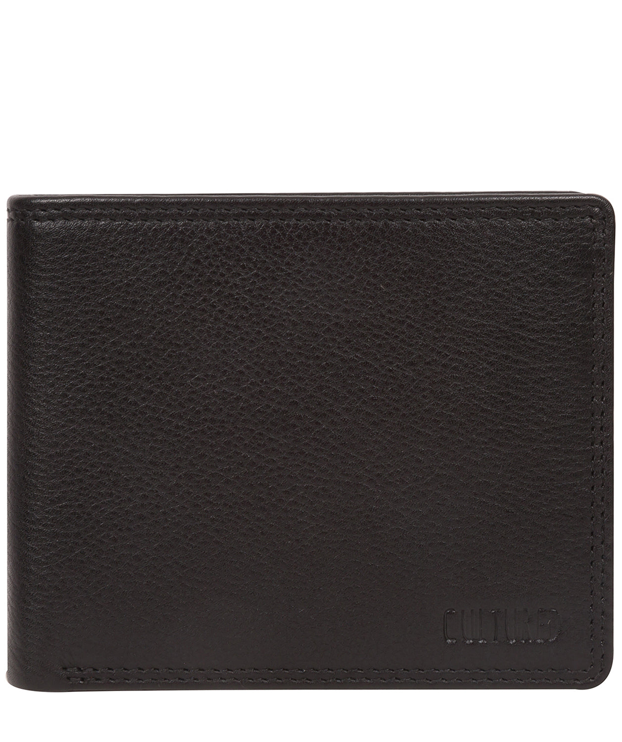 'Joe' Black Leather Bi-Fold Wallet