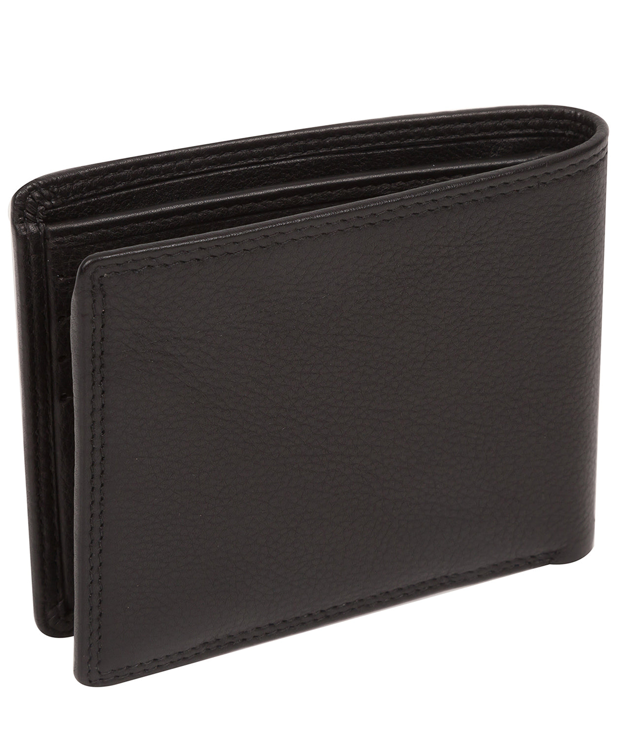 'Joe' Black Leather Bi-Fold Wallet