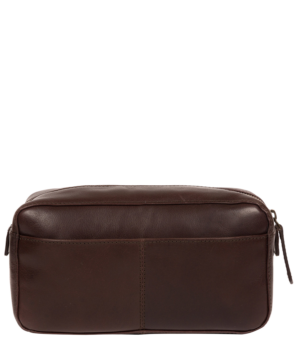 'Como' Italian Inspired Espresso Leather Washbag image 3