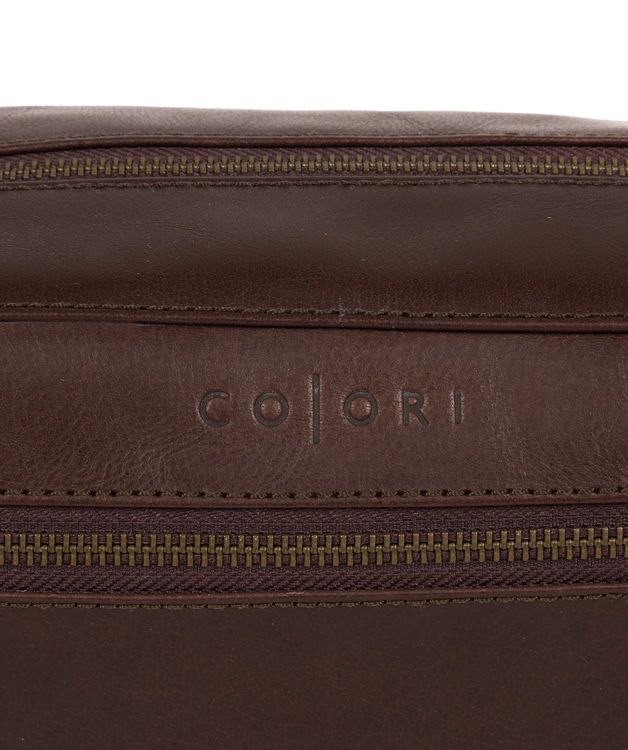 'Como' Italian Inspired Espresso Leather Washbag image 6