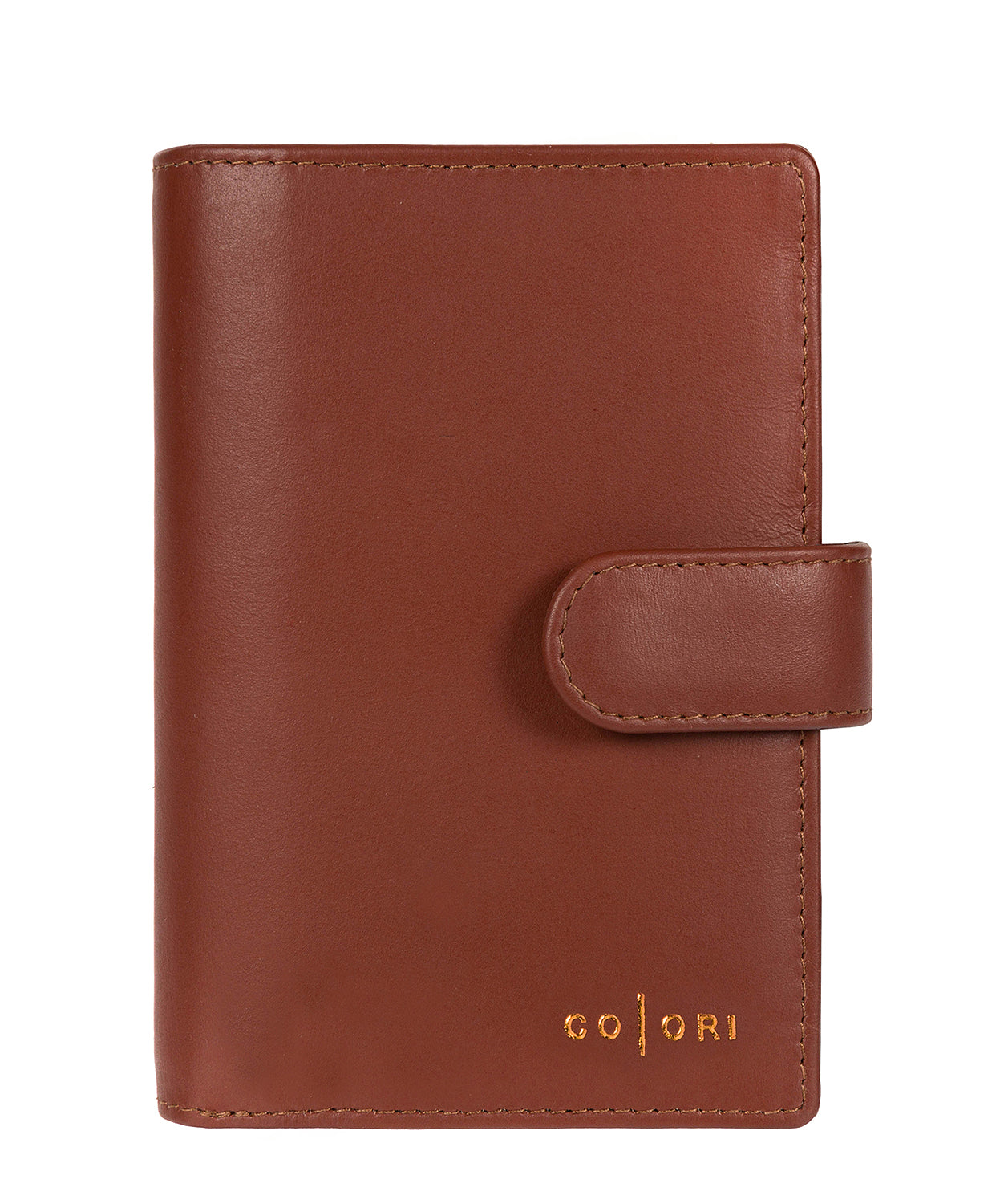 'Verona' Italian-Inspired Cognac Leather RFID Purse