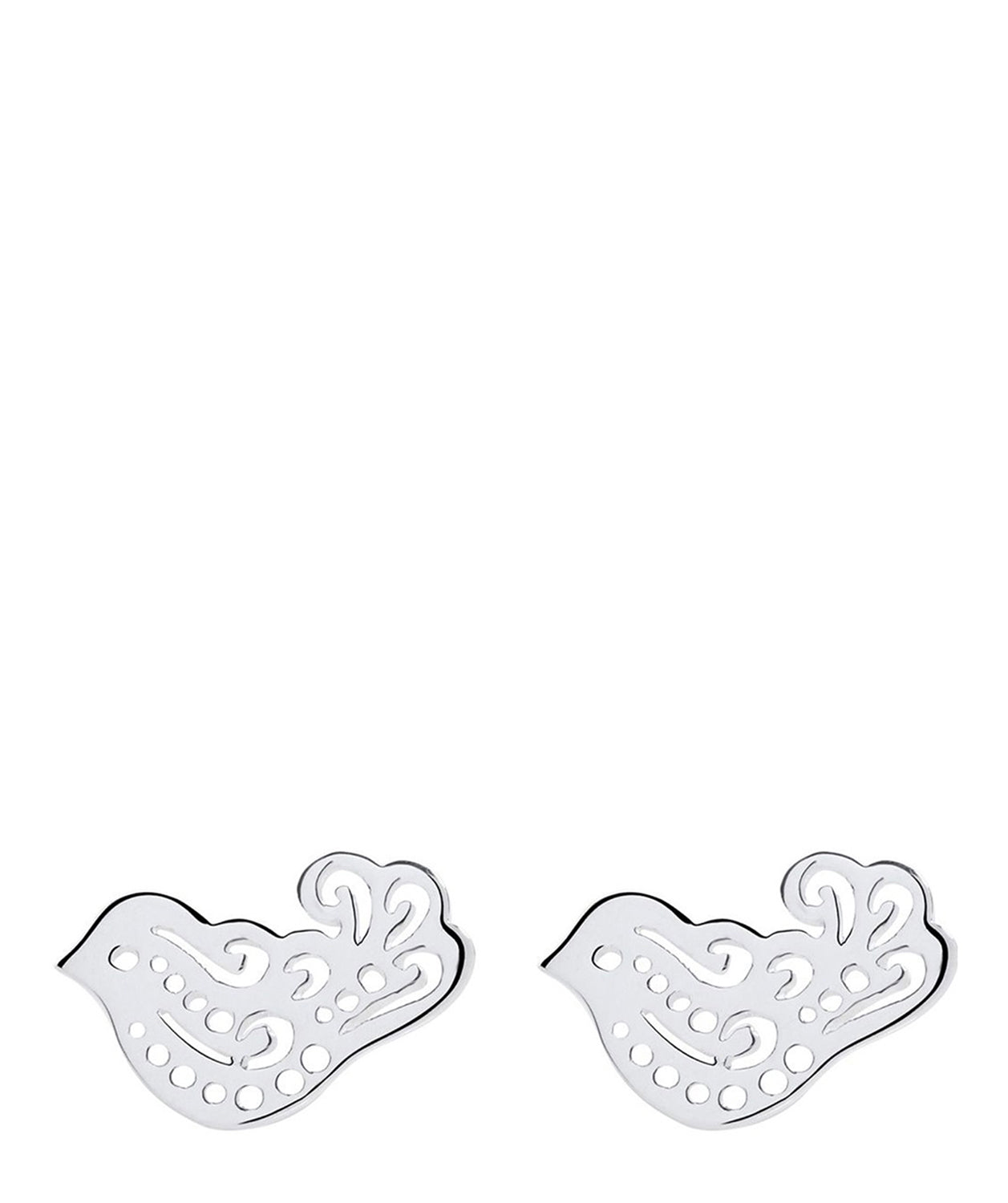 'Gyasi' Sterling Silver Dove Earrings Pure Luxuries London