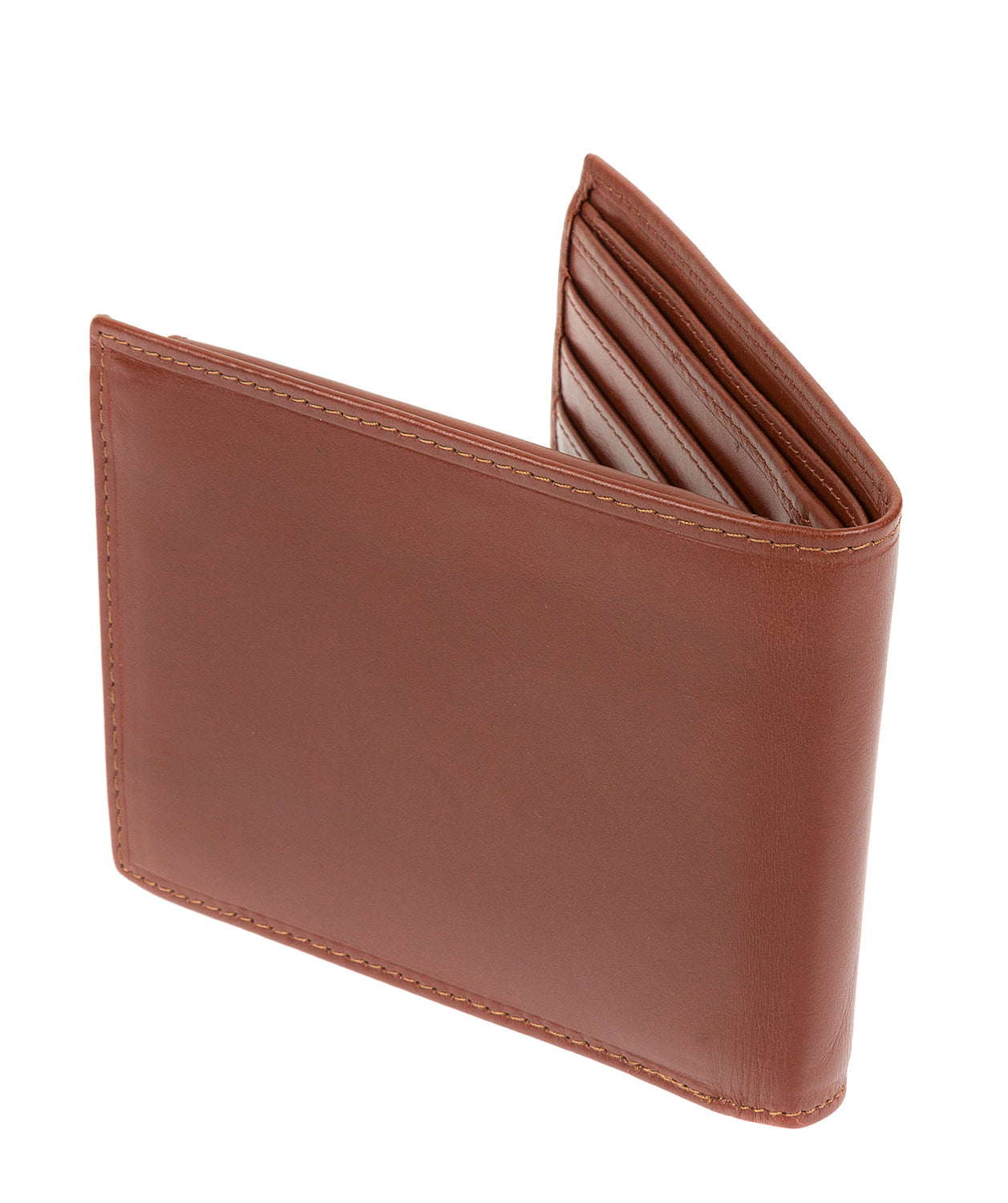 'Palermo' Italian-Inspired Cognac Fine Leather RFID Wallet