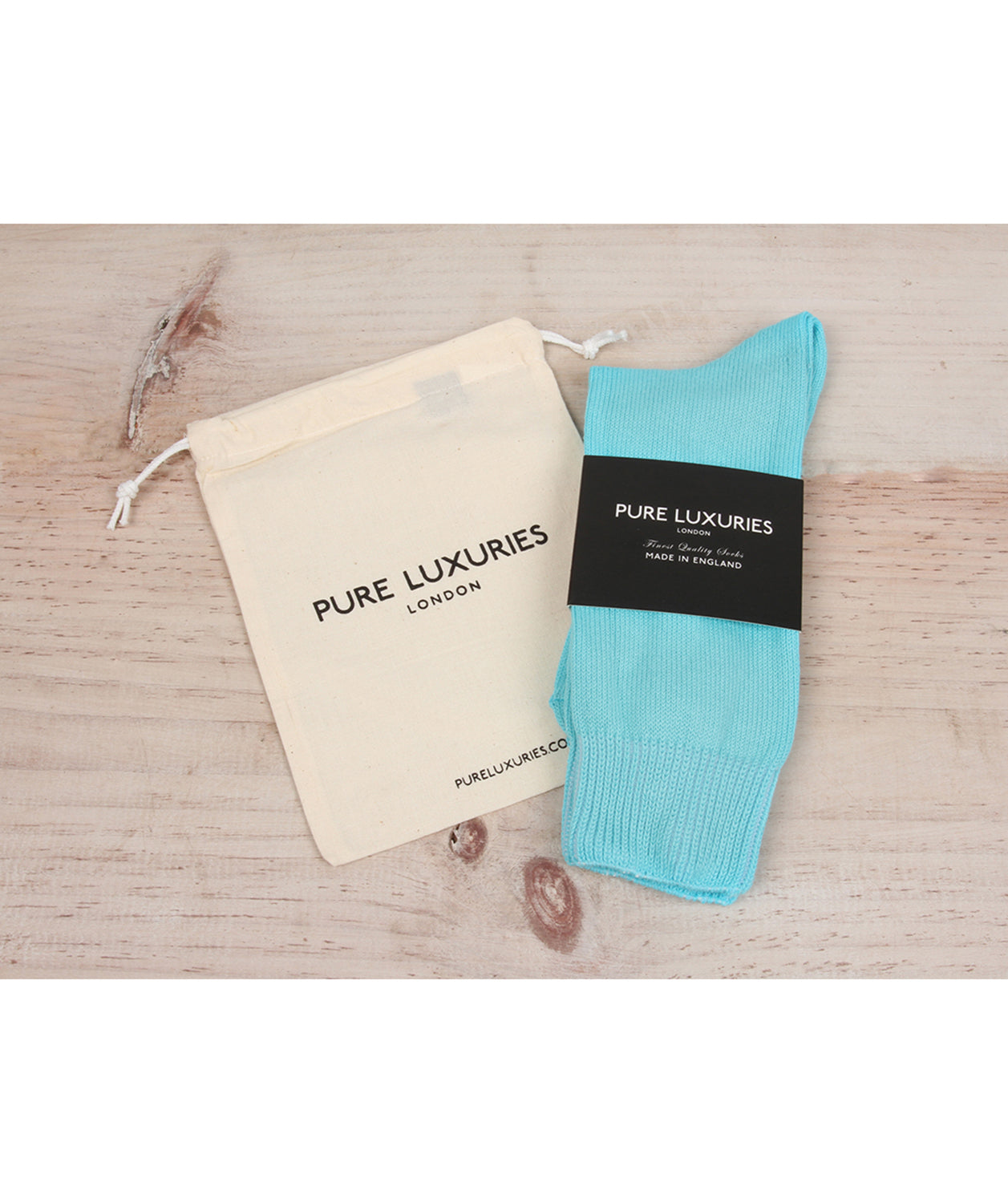 Turquoise Cotton Socks