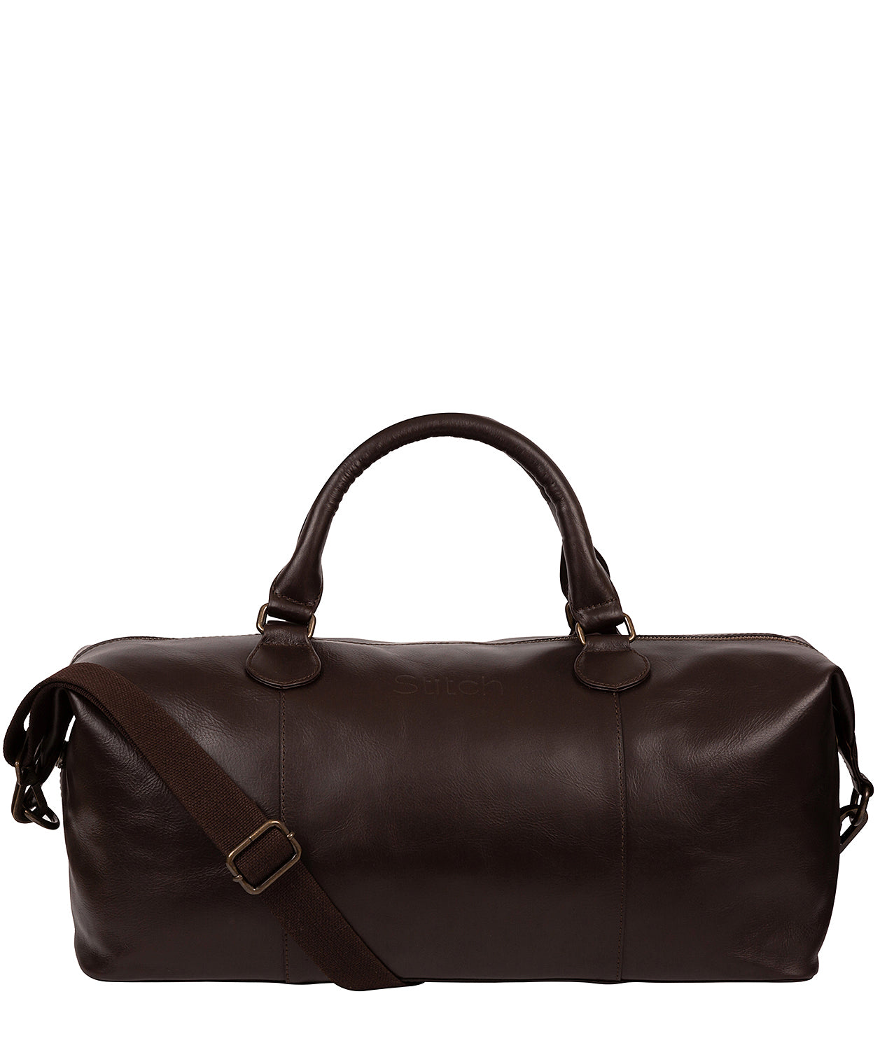 'Excursion' Cocoa Leather Holdall