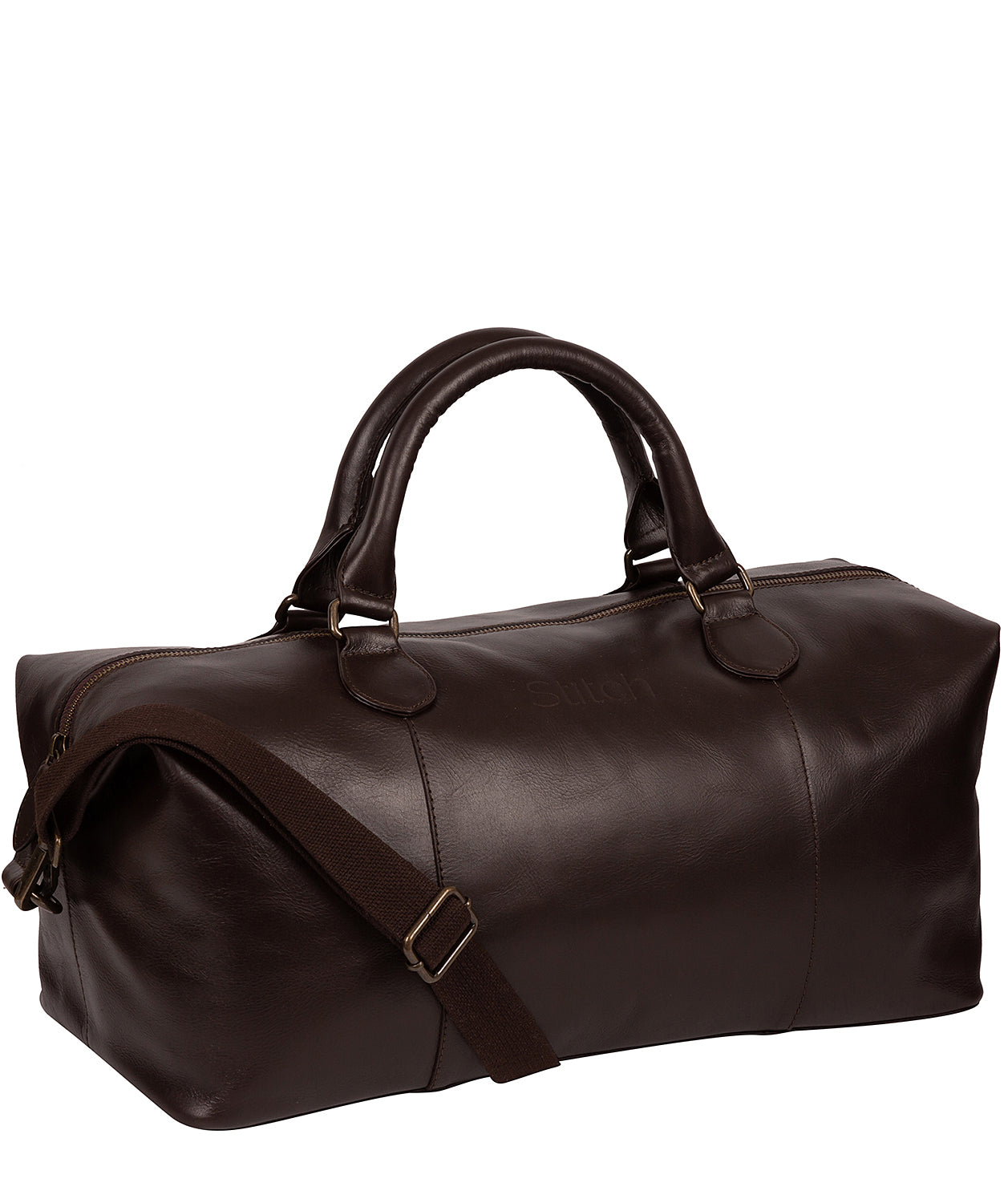 'Excursion' Cocoa Leather Holdall