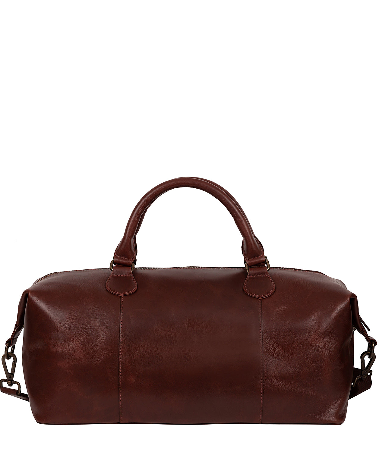 'Excursion' Dark Chestnut Leather Holdall