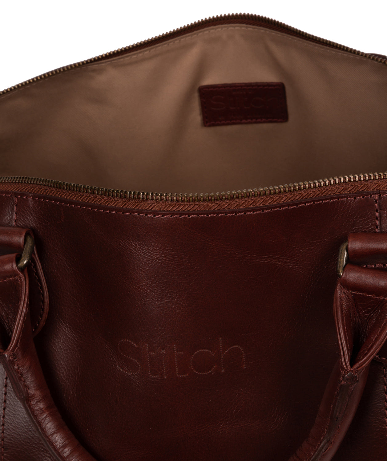 'Excursion' Dark Chestnut Leather Holdall