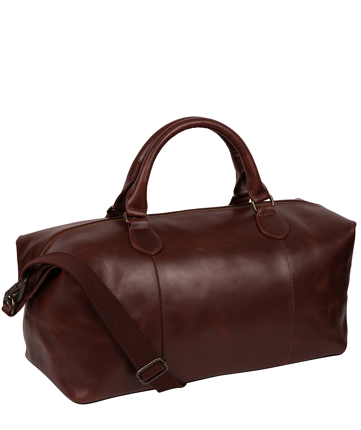 'Excursion' Dark Chestnut Leather Holdall