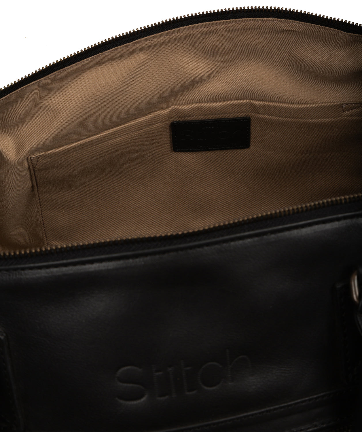 'Shuttle' Black Leather Holdall