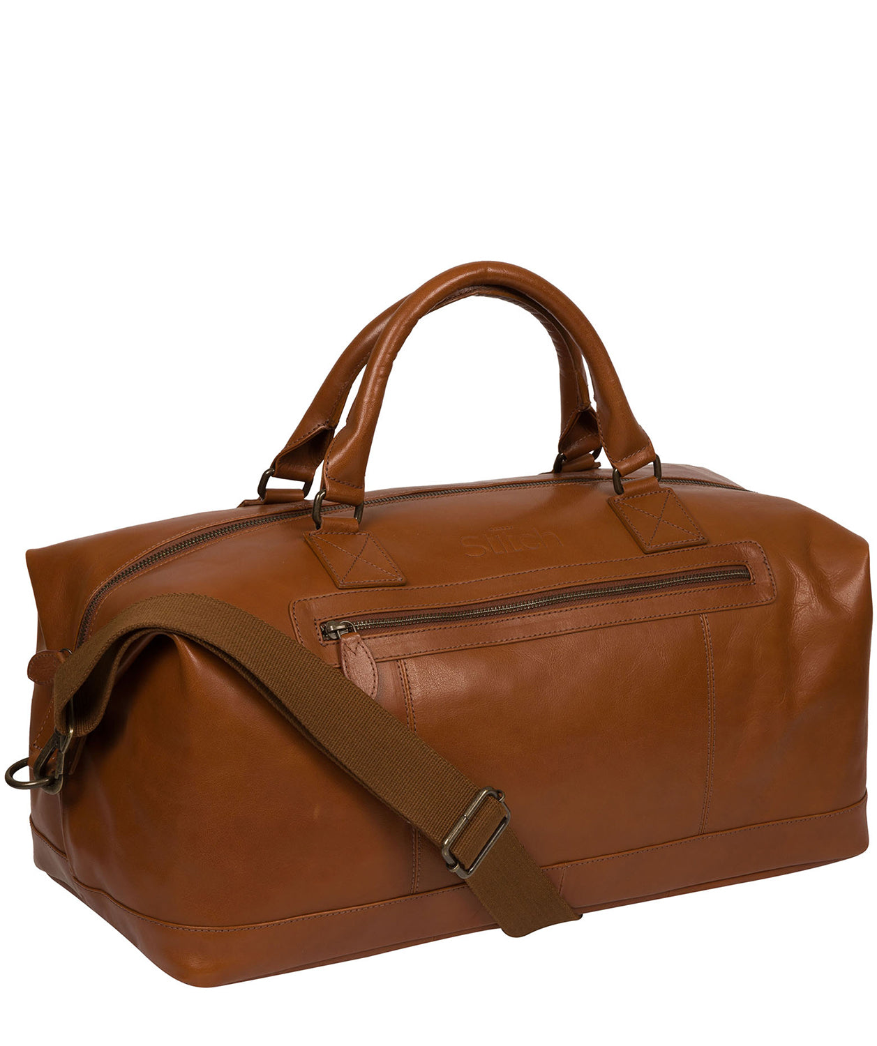 'Shuttle' Cinnamon Leather Holdall image 5