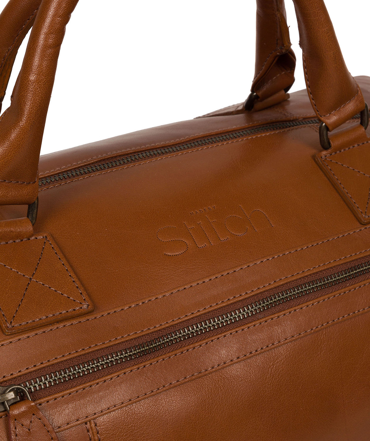 'Shuttle' Cinnamon Leather Holdall image 6