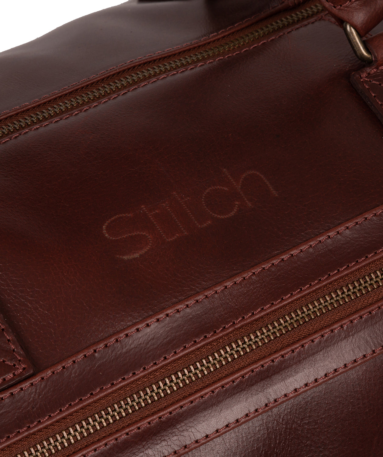 'Shuttle' Dark Chestnut Leather Holdall