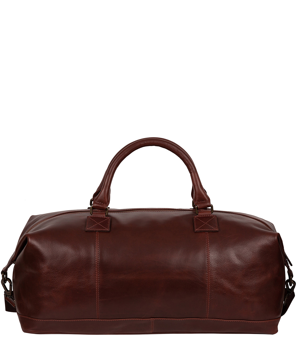 'Shuttle' Dark Chestnut Leather Holdall