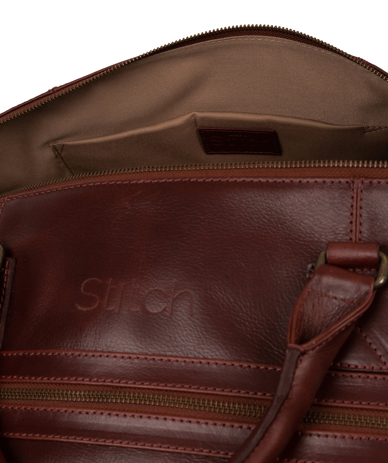 'Shuttle' Dark Chestnut Leather Holdall