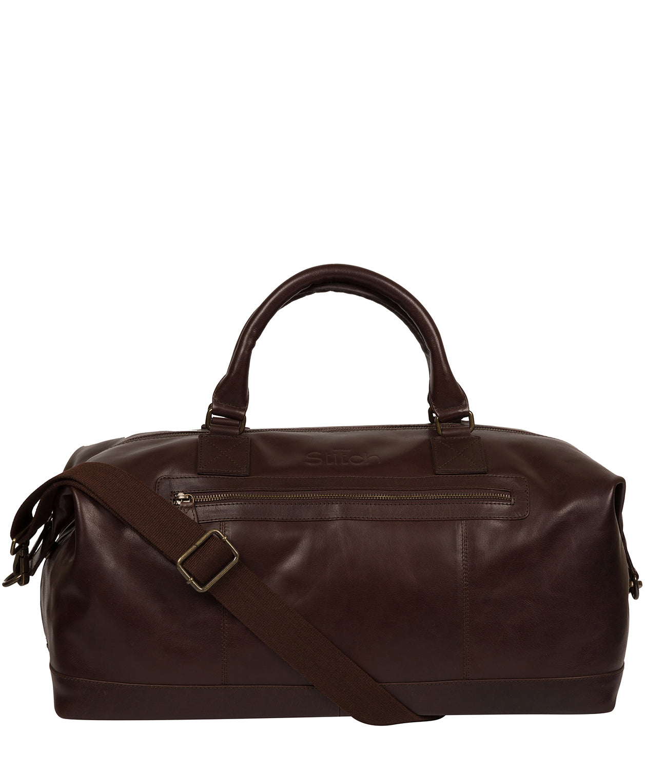 'Shuttle' Espresso Leather Holdall image 1