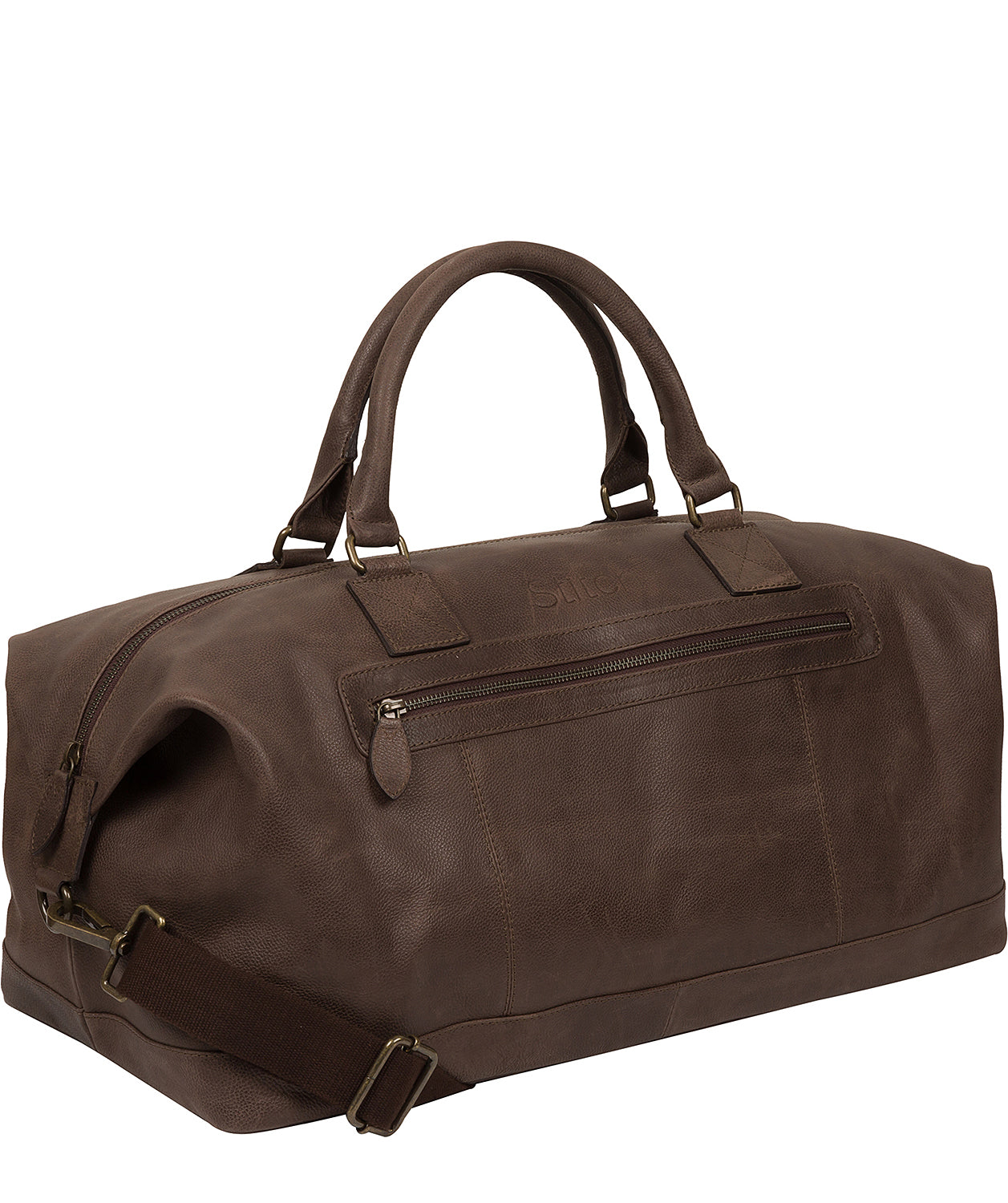 'Shuttle' Hickory Leather Holdall