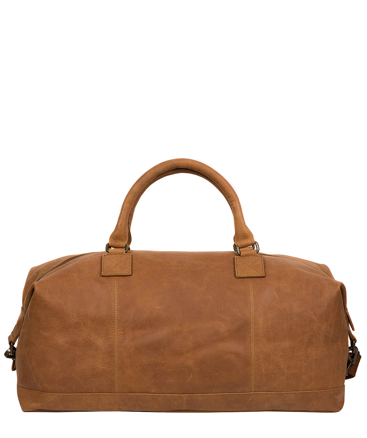 'Shuttle' Pecan Leather Holdall Pure Luxuries London