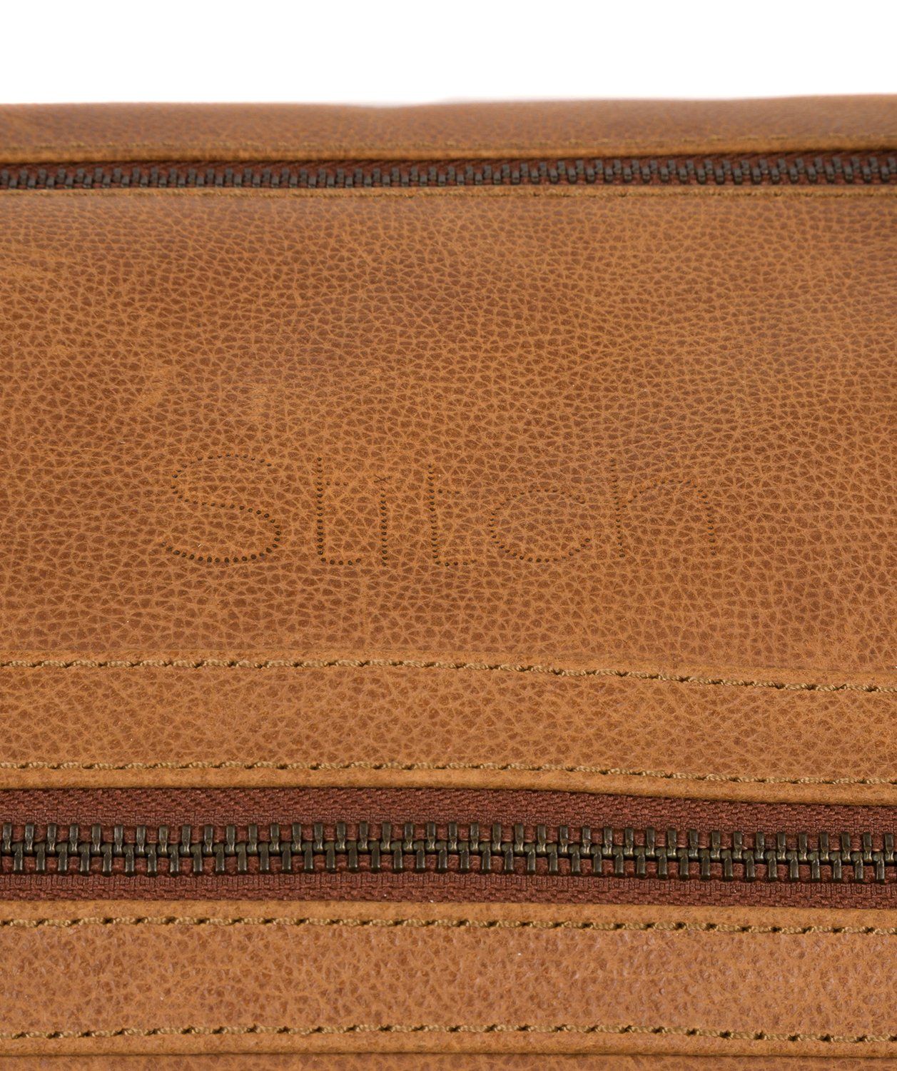 'Shuttle' Pecan Leather Holdall Pure Luxuries London