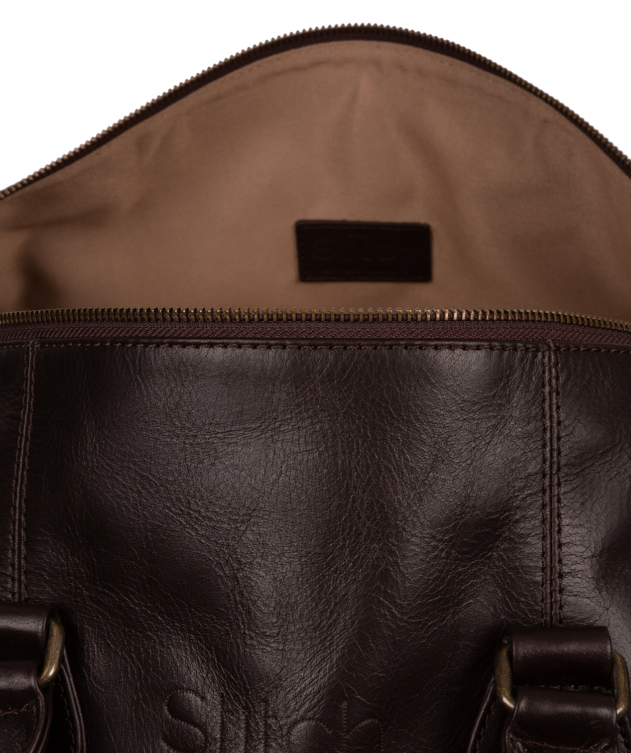 'Aviator' Cocoa Leather Holdall