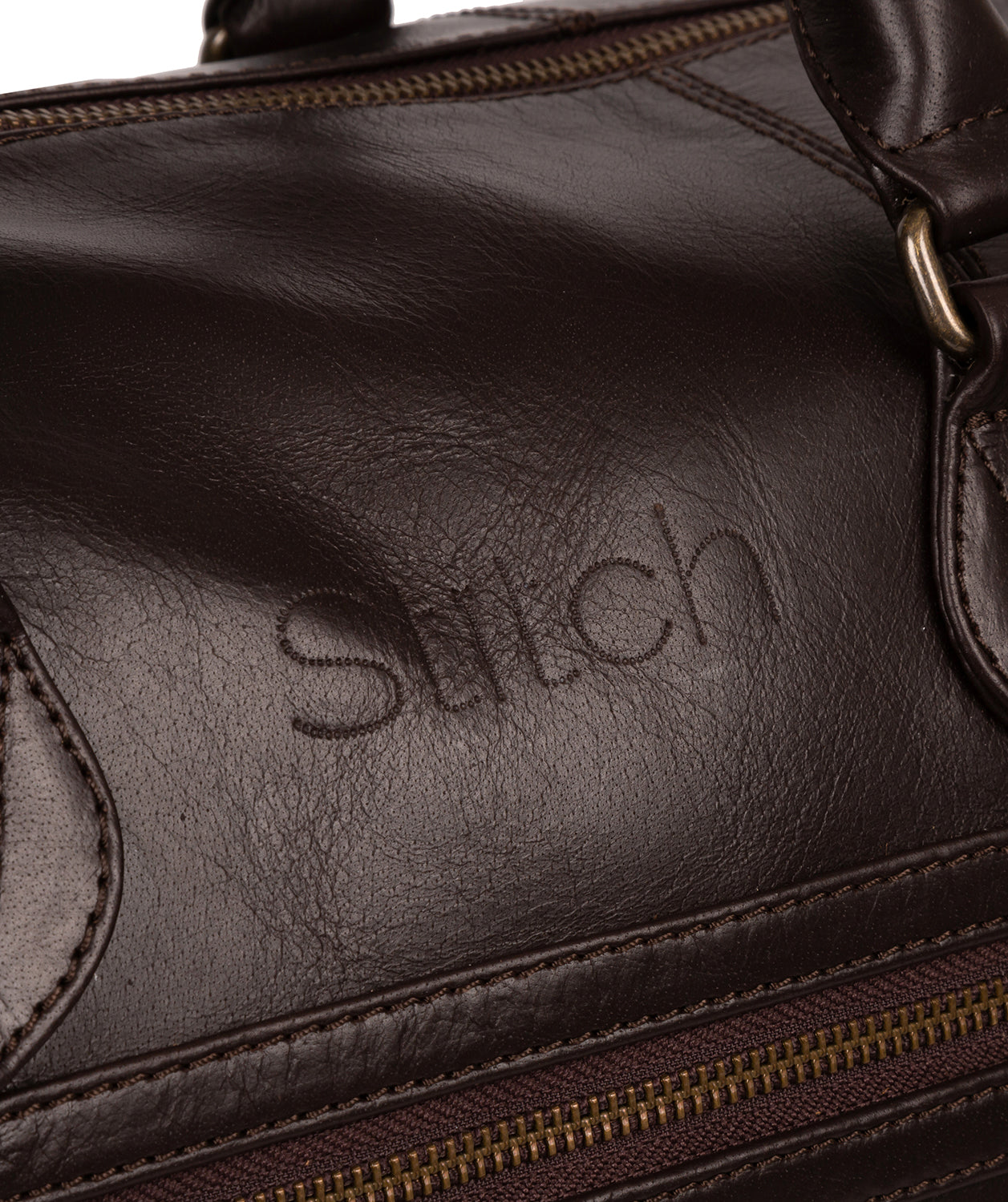 'Aviator' Cocoa Leather Holdall