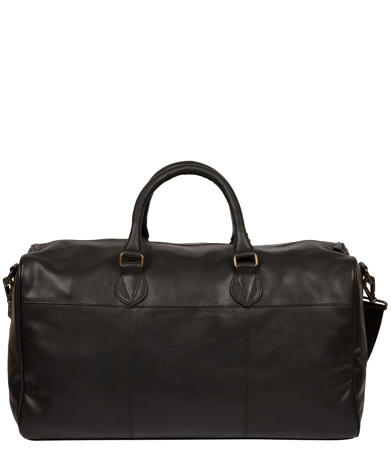 'Aviator' Jet Black Leather Holdall image 3