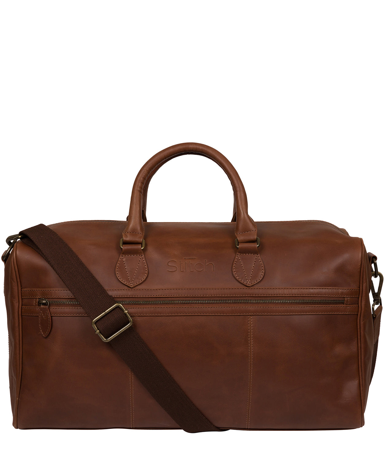 'Aviator' Whiskey Leather Holdall image 1