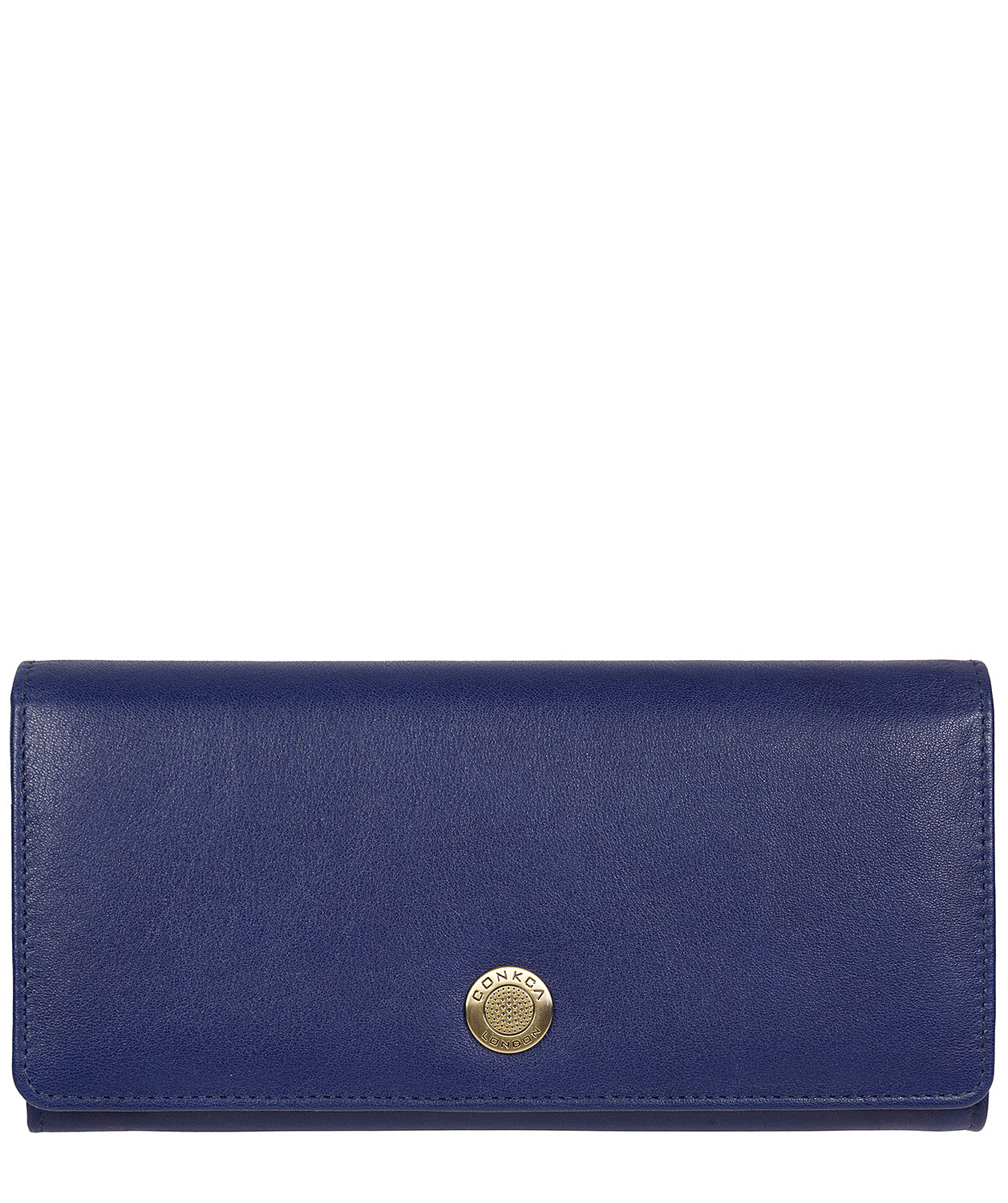 'Fey' Blue Leather Purse