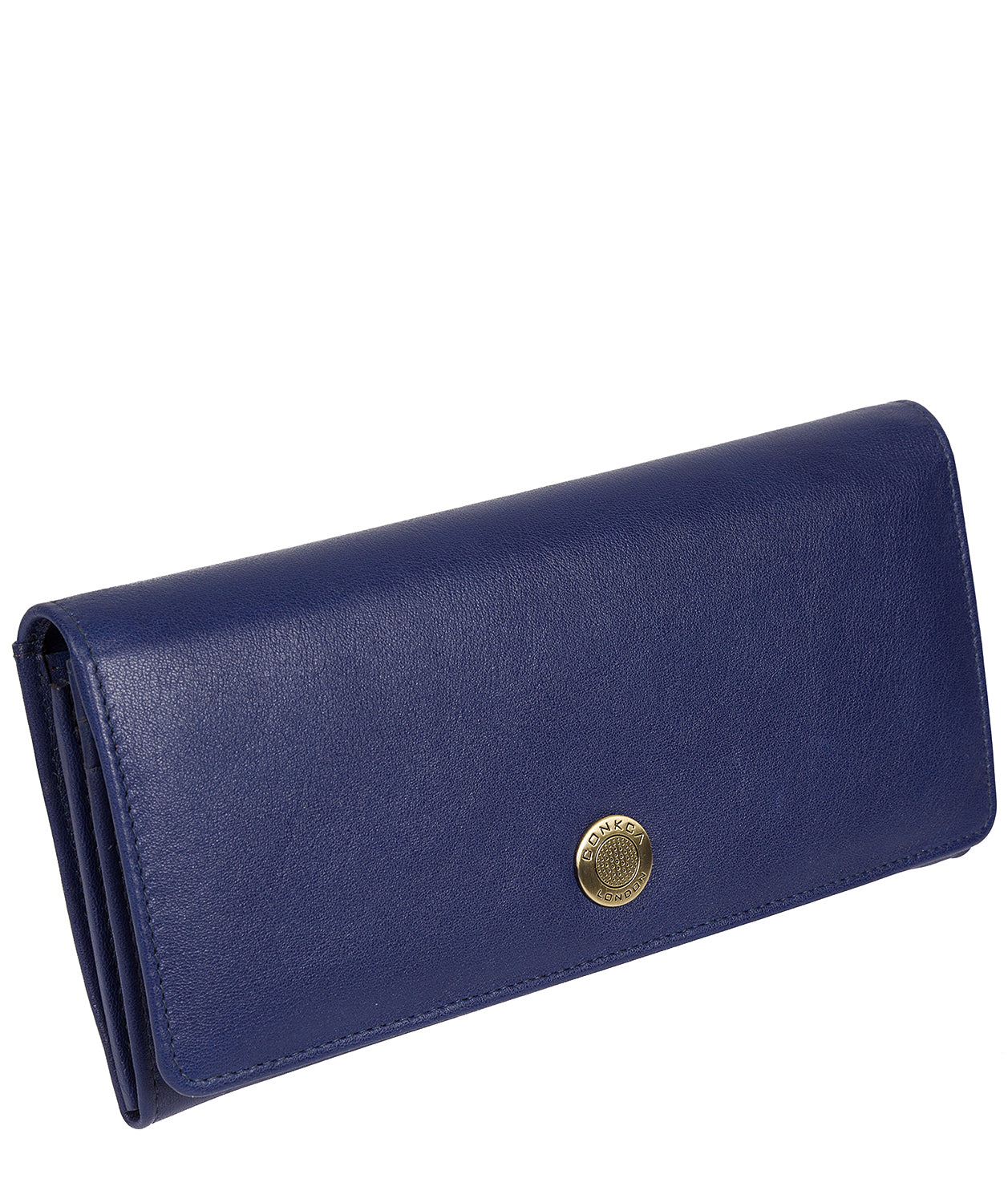 'Fey' Blue Leather Purse