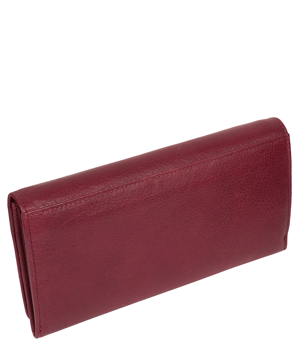 'Fey' Burgundy Leather RFID Purse