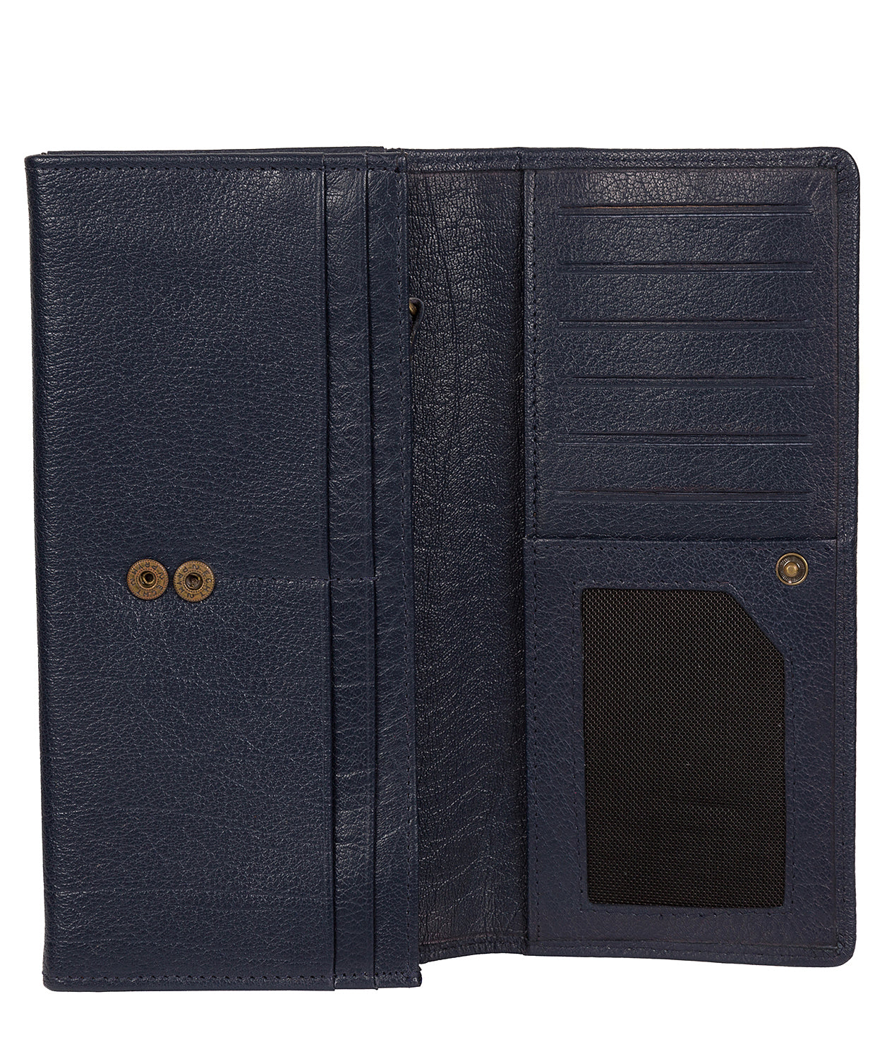 'Fey' Navy Leather Purse