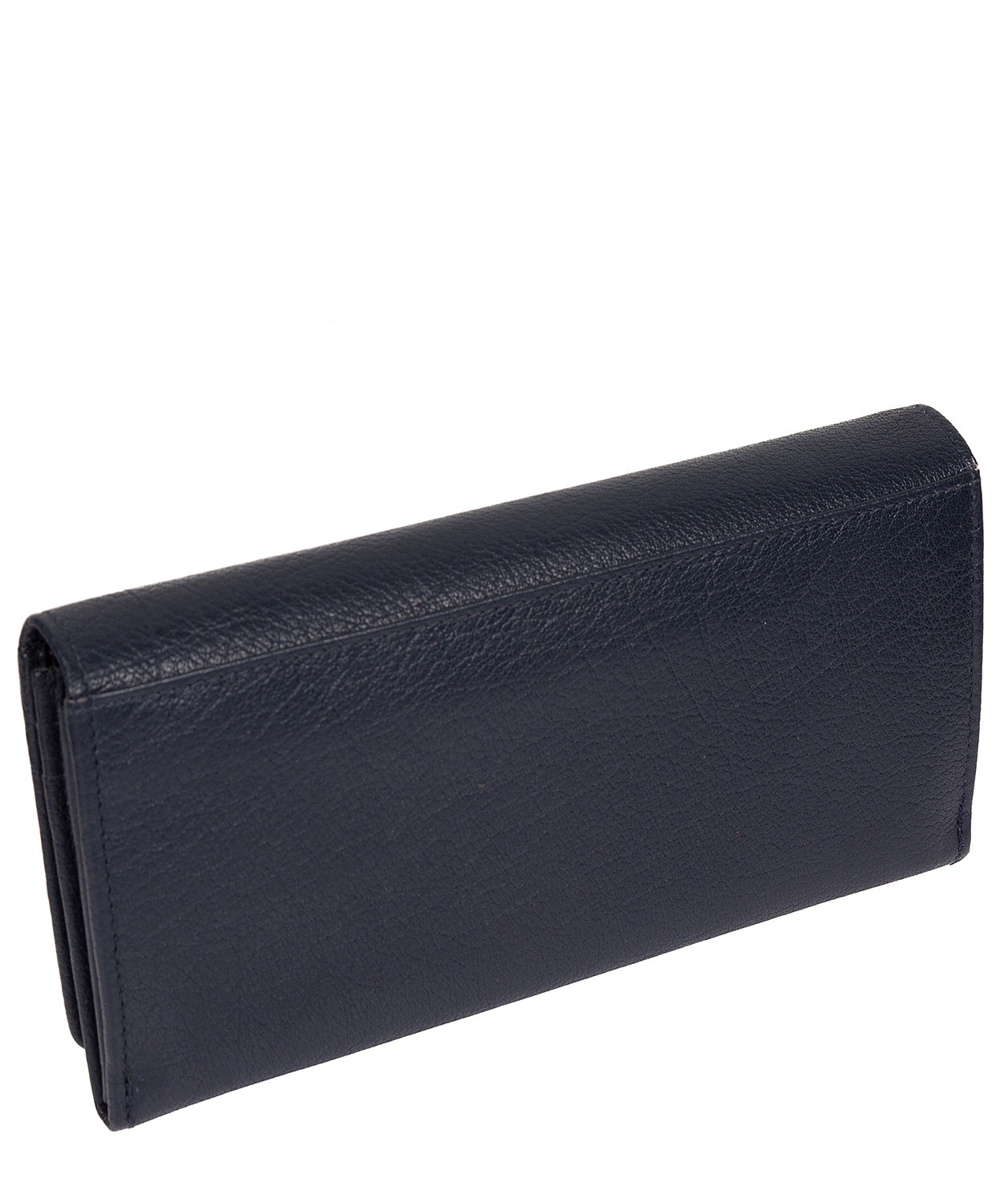 'Fey' Navy Leather Purse