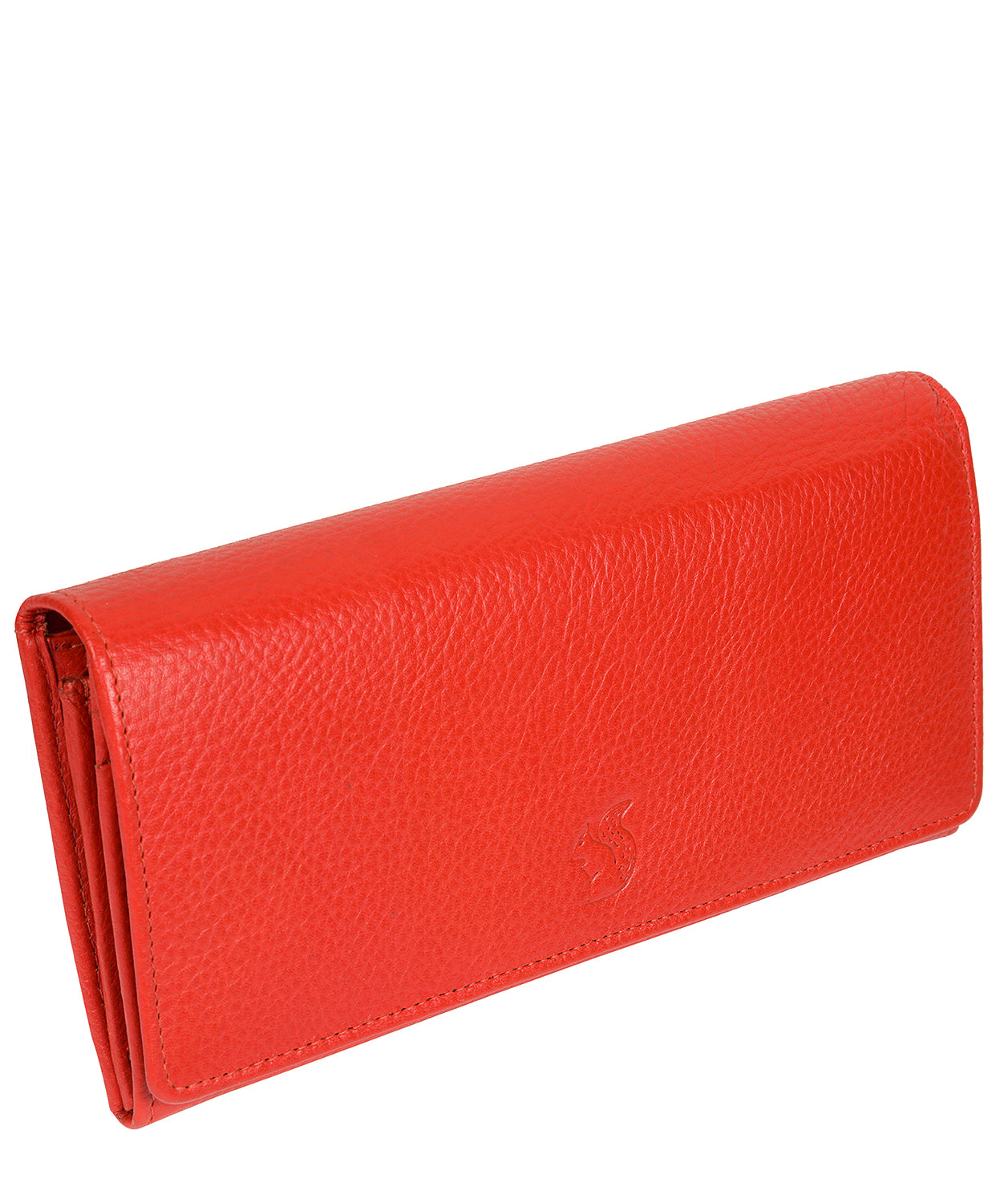 'Fey' Orange Leather Purse