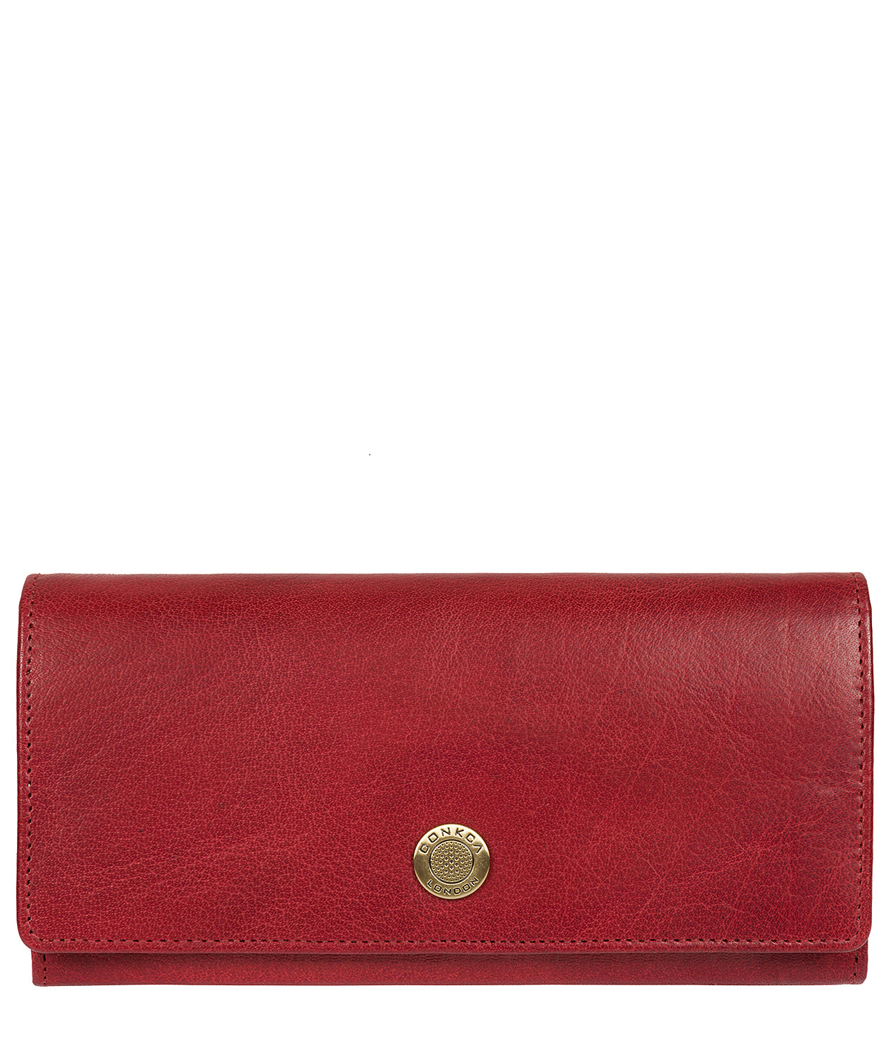 'Fey' Dark Red Leather Purse