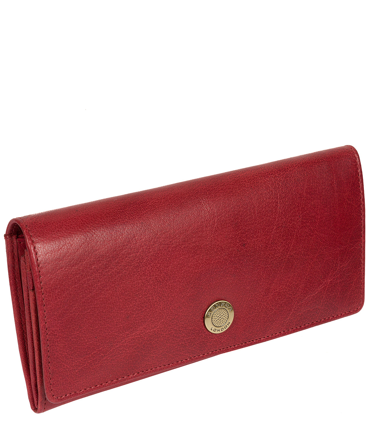 'Fey' Dark Red Leather Purse