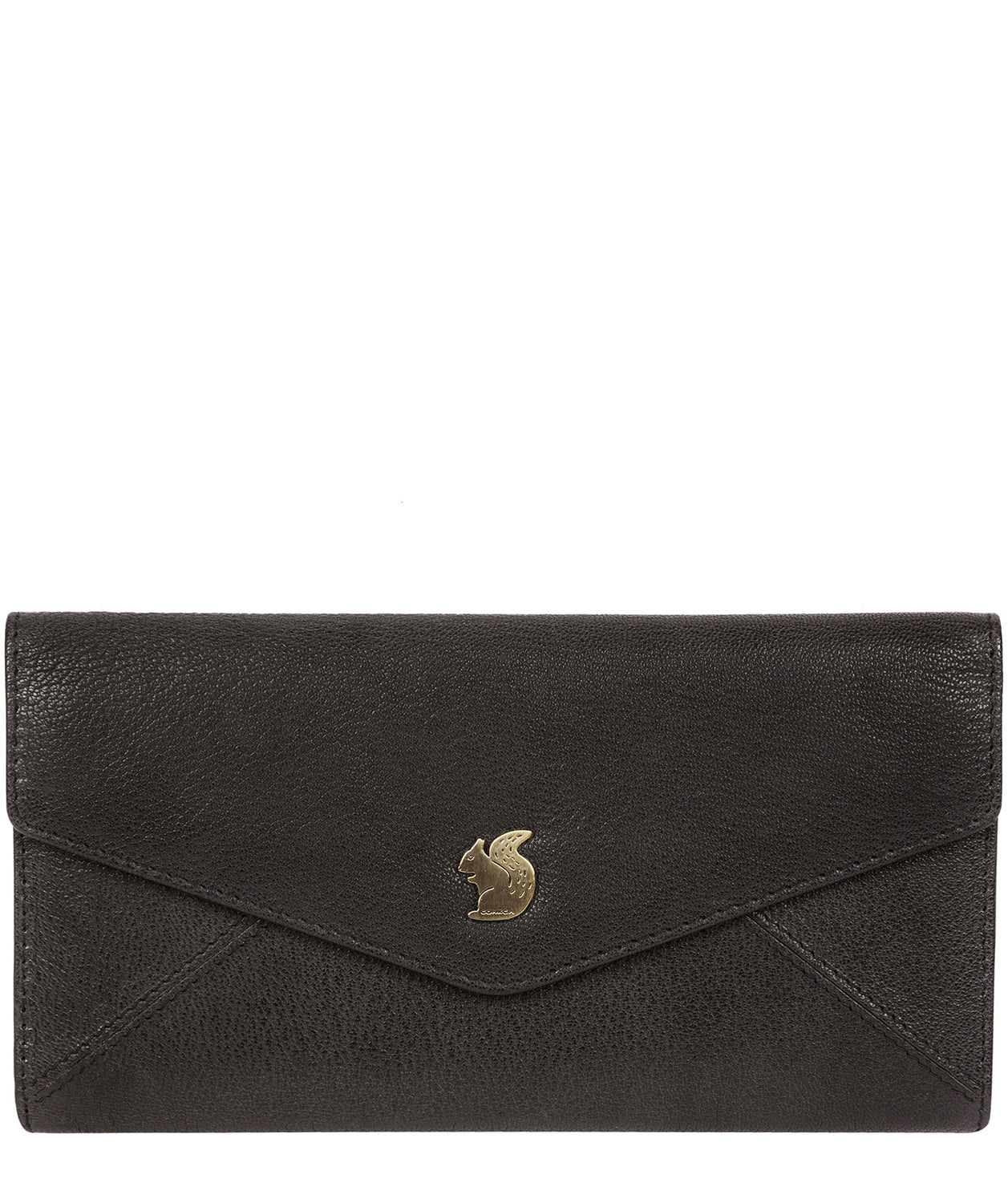 'Fion' Black Leather Tri-Fold Purse image 1