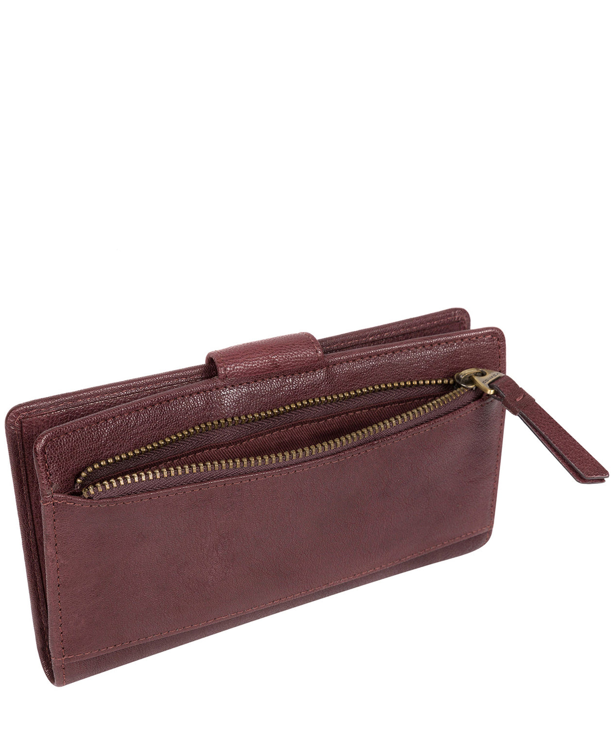 'Nisha' Plum Leather Purse image 3