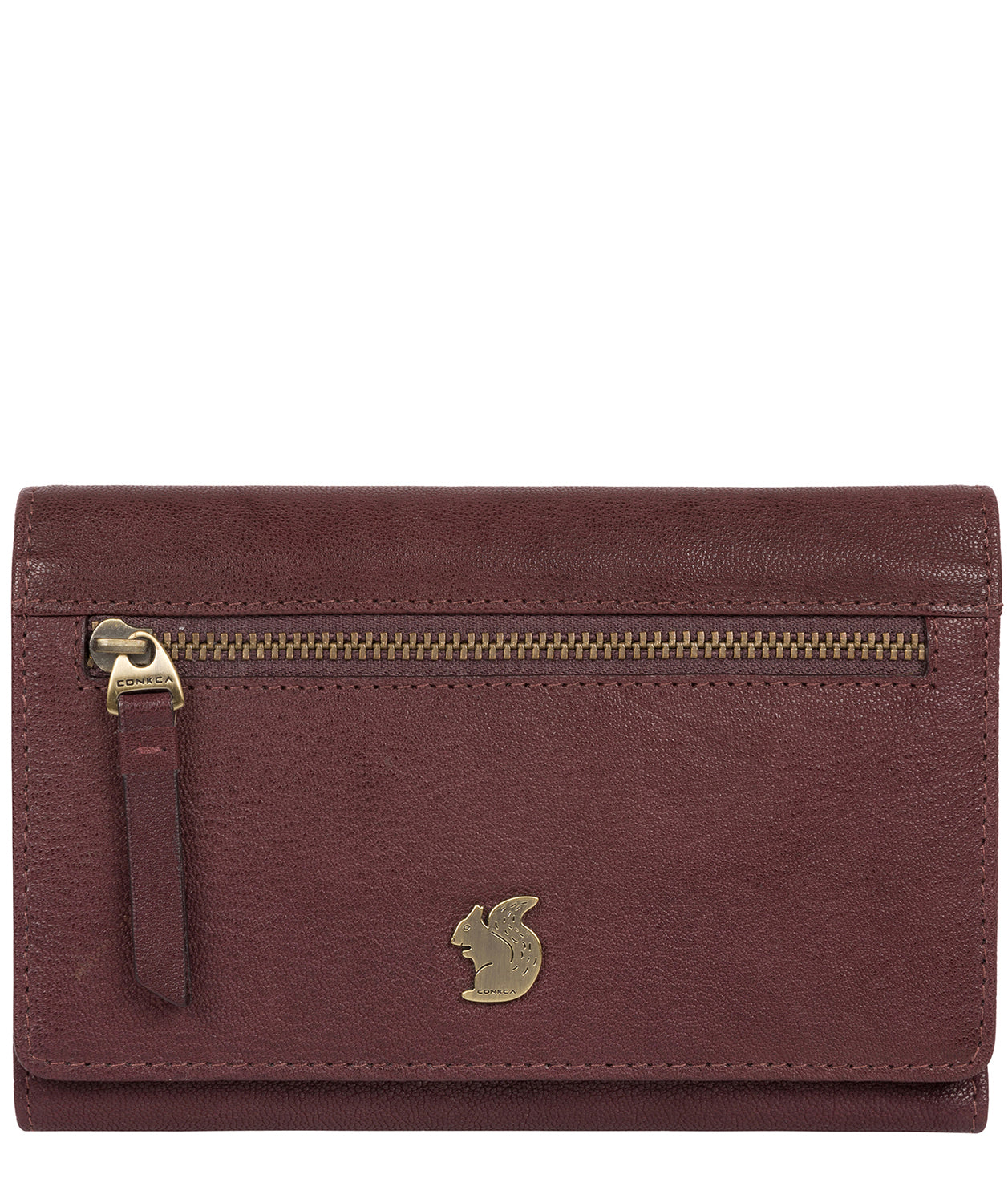 'Ling' Plum Leather Purse image 1