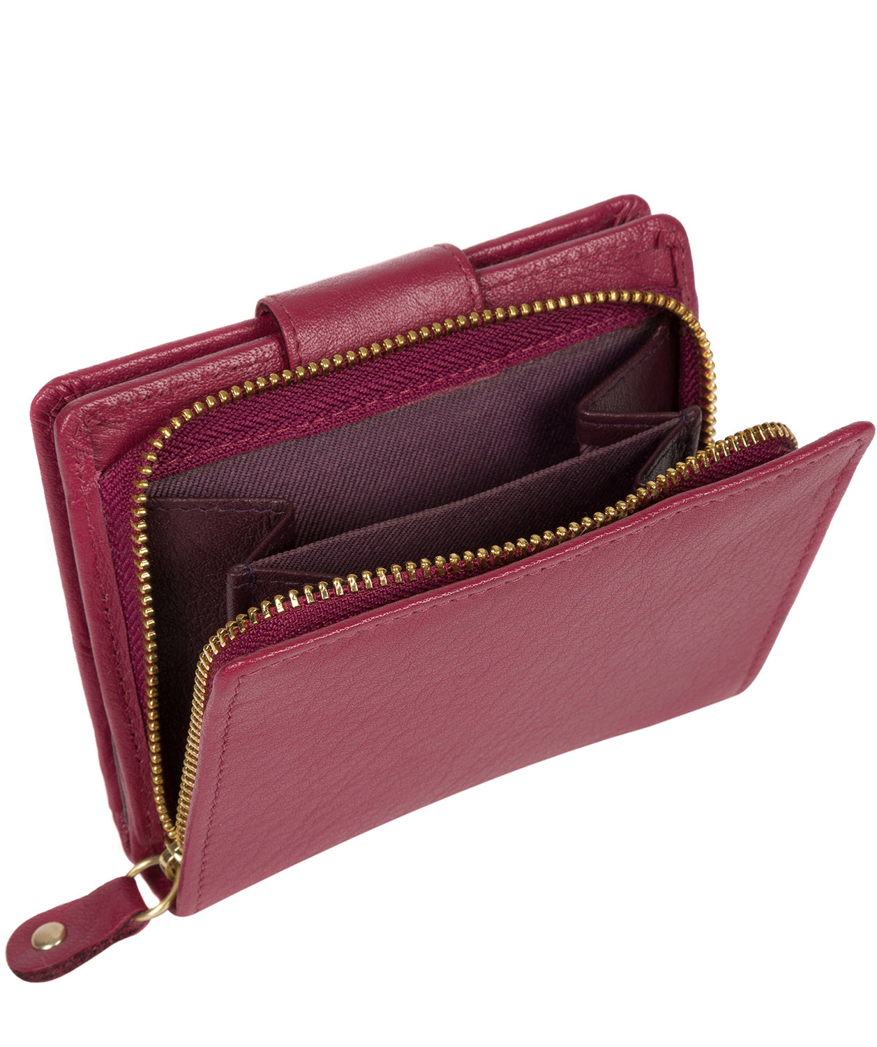 'Azaria' Orchid Bi-Fold Leather Purse image 4