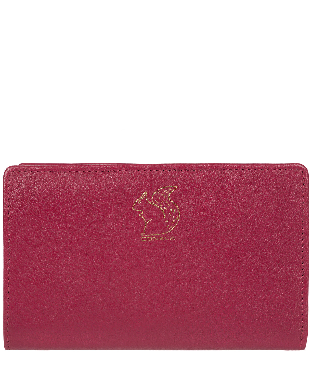 'Fran' Orchid Bi-Fold Leather Purse image 1