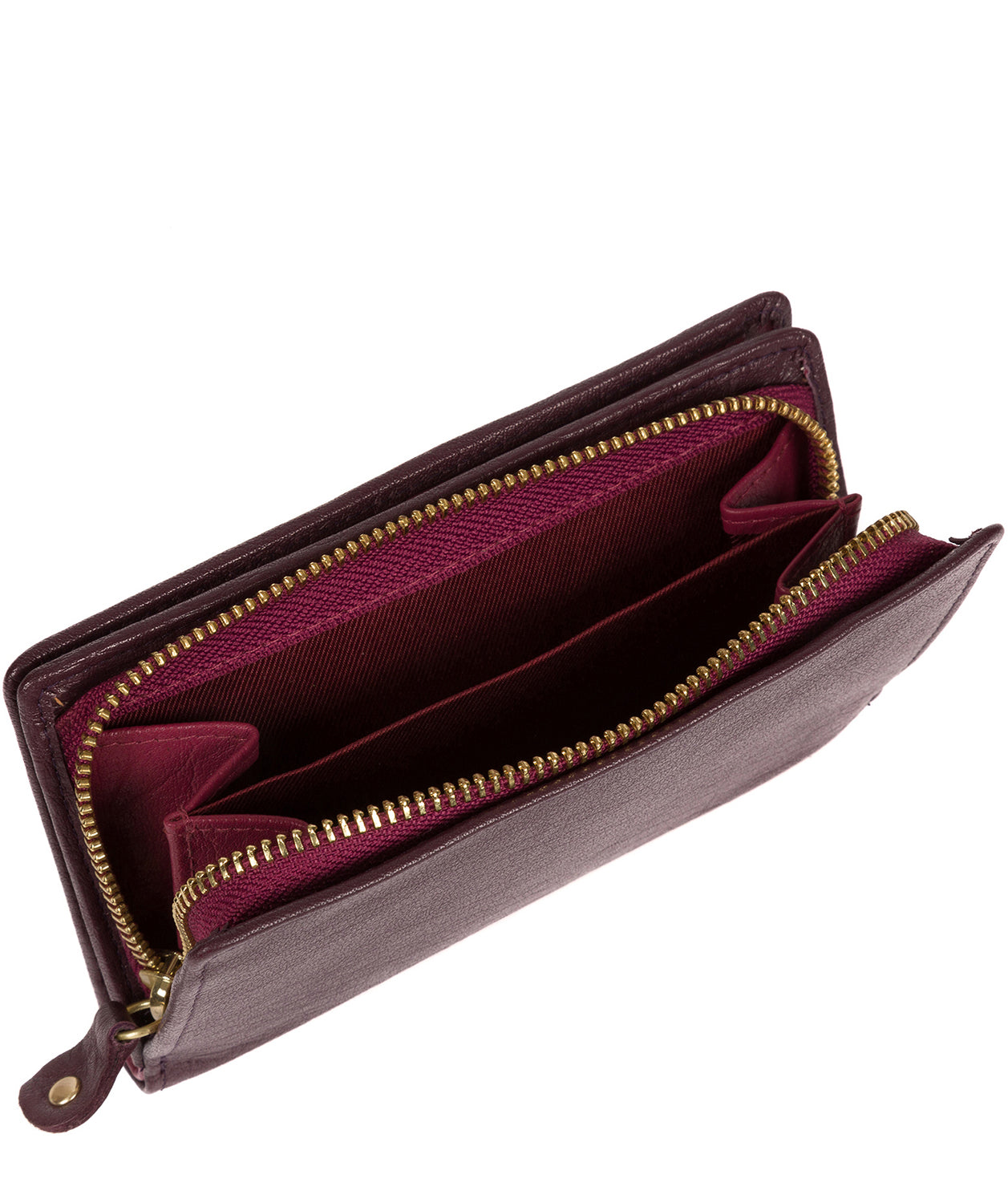 'Fran' Plum Bi-Fold Leather Purse image 4