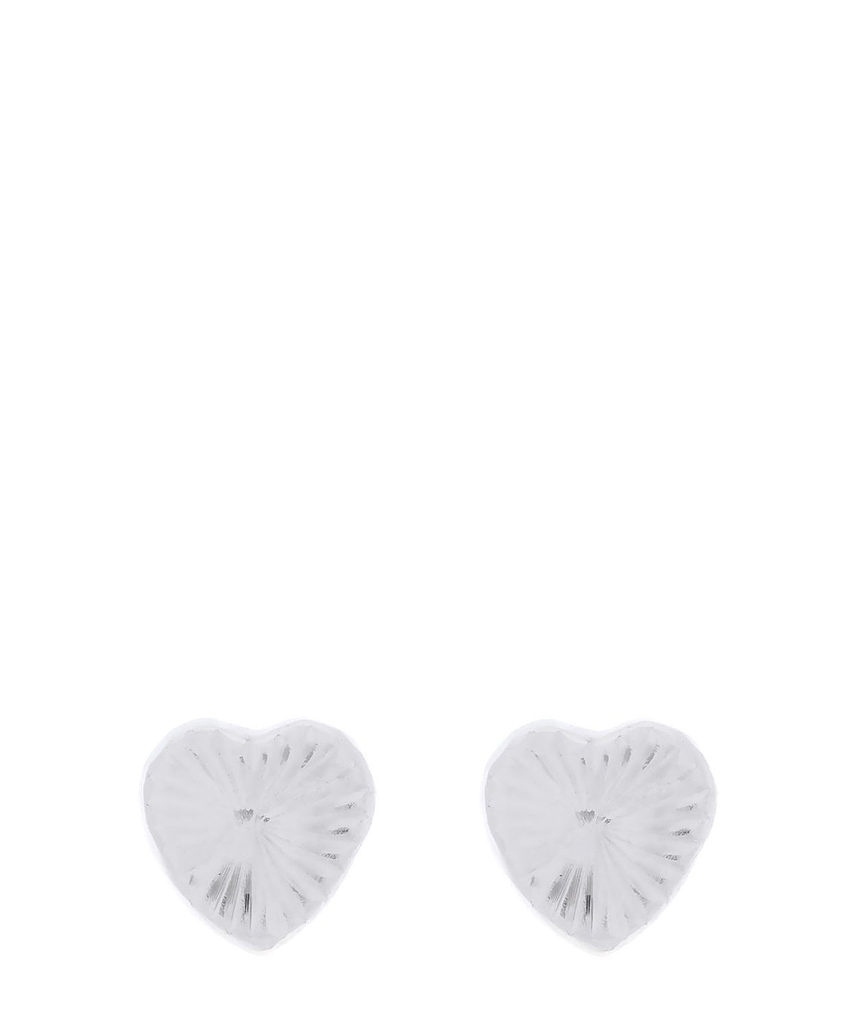 Gift Packaged 'Felicia' 9ct White Gold Heart Shaped Stud Earrings