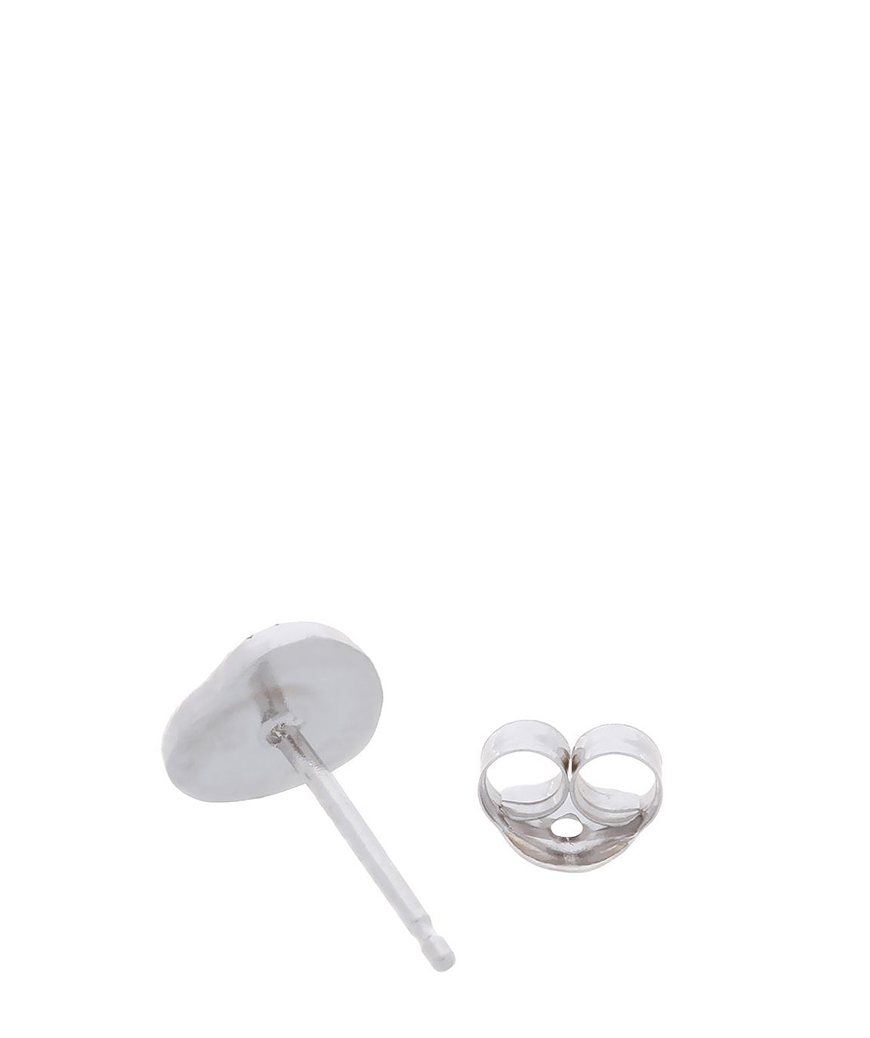 Gift Packaged 'Felicia' 9ct White Gold Heart Shaped Stud Earrings