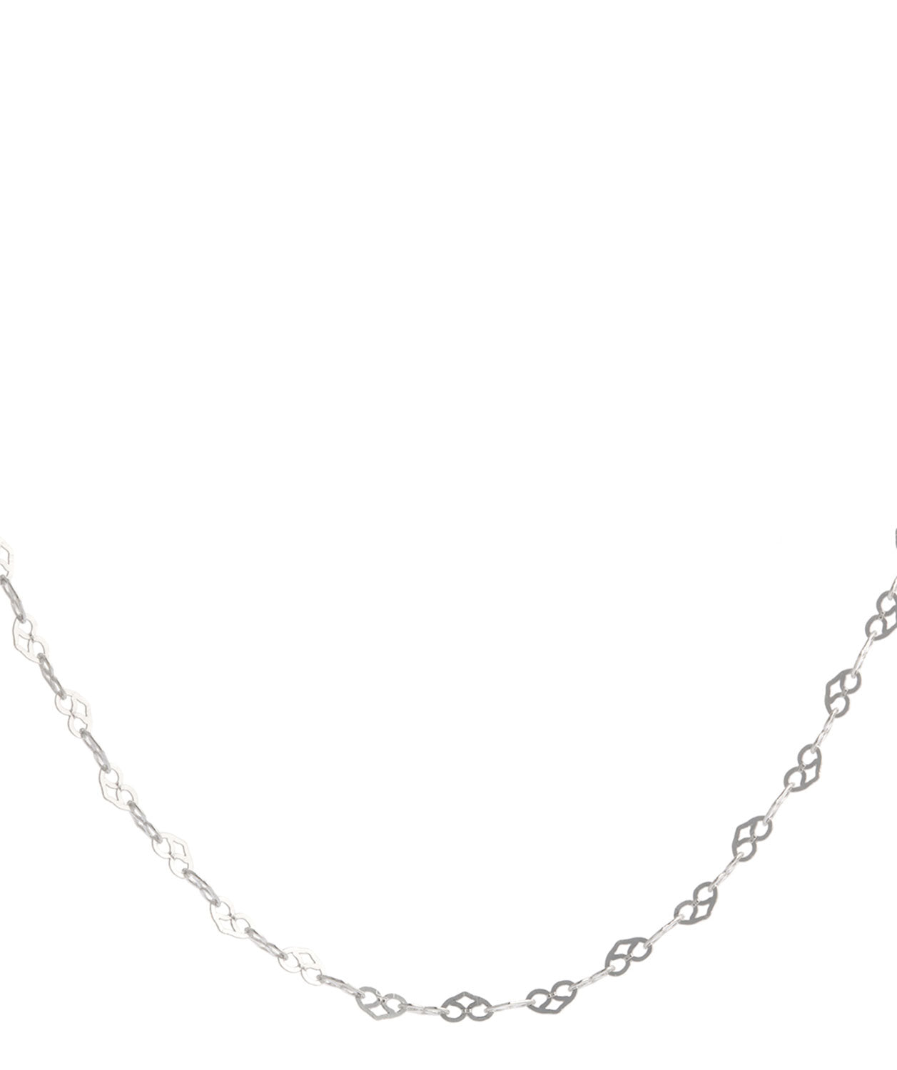 Gift Packaged 'Lindsey' 30-Inch Sterling Silver Heart Link Necklace