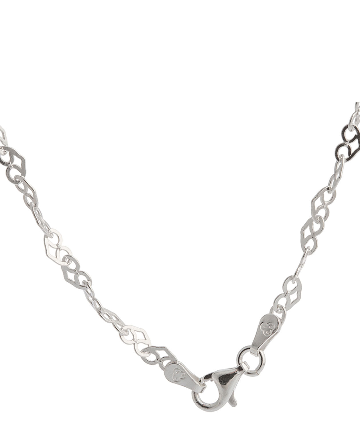 Gift Packaged 'Lindsey' 30-Inch Sterling Silver Heart Link Necklace